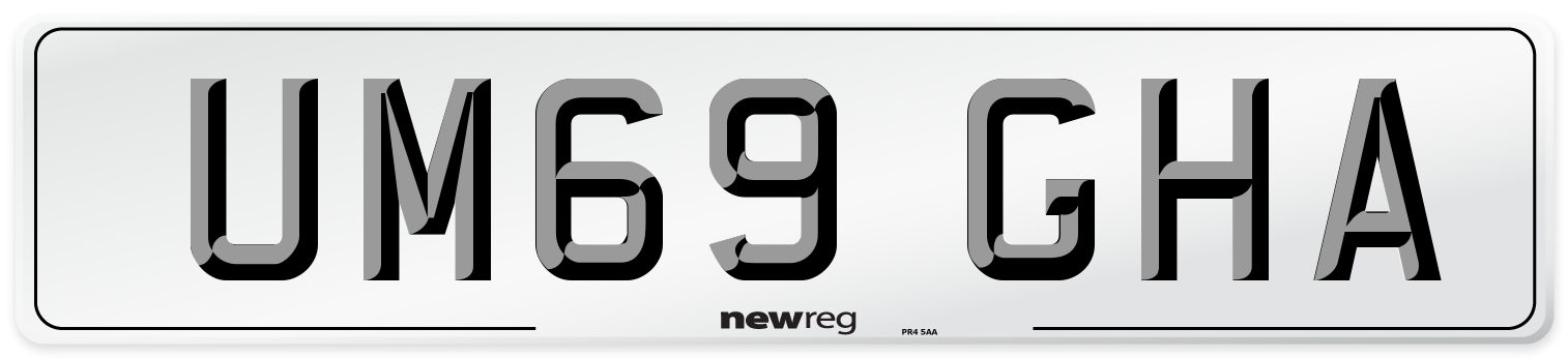 UM69 GHA Number Plate from New Reg